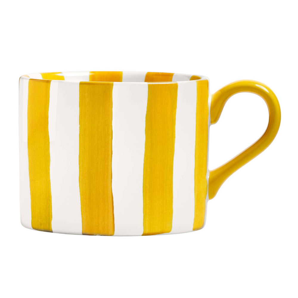 Stripes Mug Yellow stoneware mug