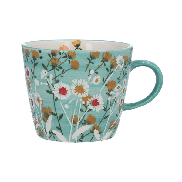 Stoneware Mug 9.5cm - Blue Wild Daisy