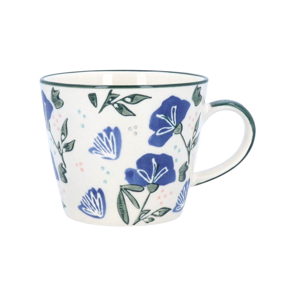 Stoneware Mug - Navy Sweetpea