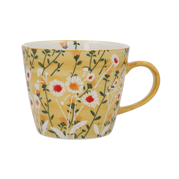 Stoneware Mug 9.5cm - Yellow Wild Daisy