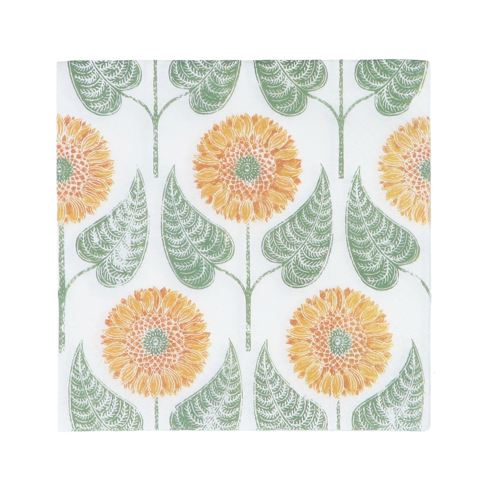 Paper Napkins Pack of 20 16cm - Sunflower Wallpaper