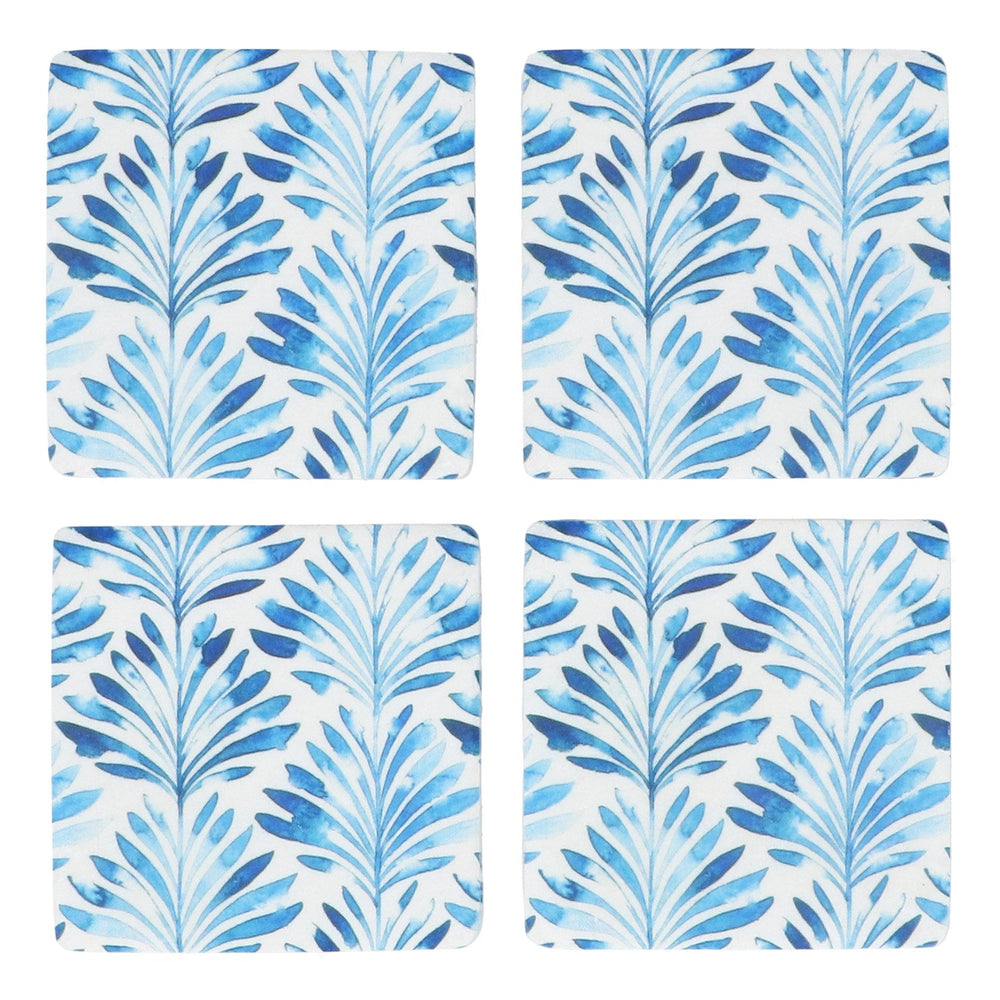 Resin Coaster 10cm - Indigo Fans