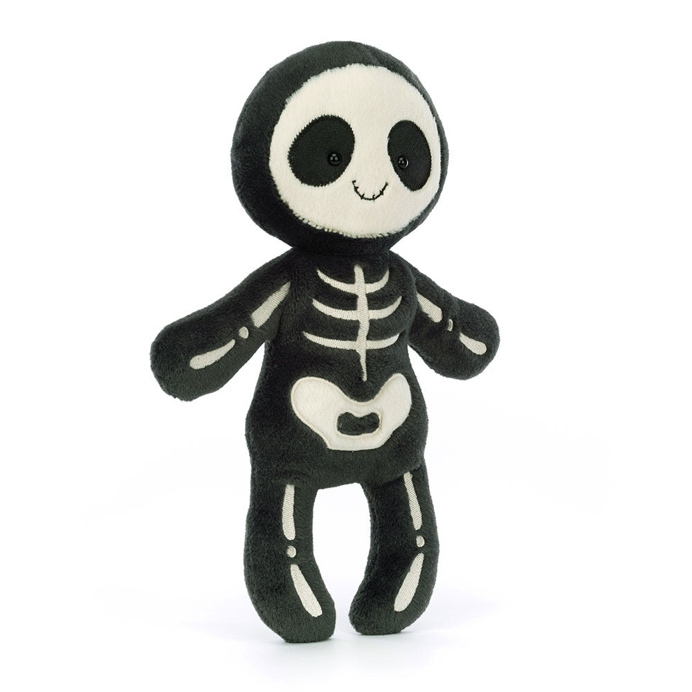 Jellycat Skeleton Bob soft toy, front view