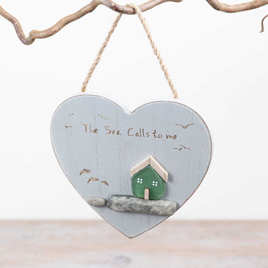 Seaside heart hanger, 15 cm