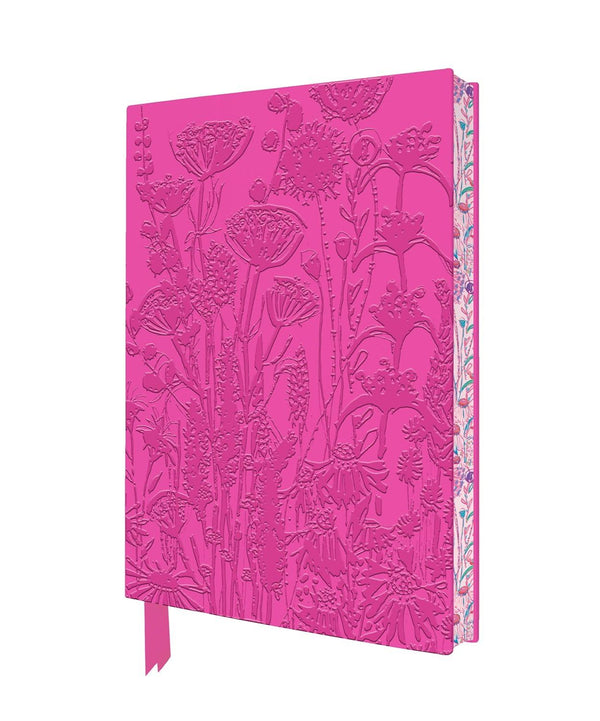 LUCY INNES WILLIAM PINK GARDEN ARTISAN ART RULED A5 NOTEBOOK