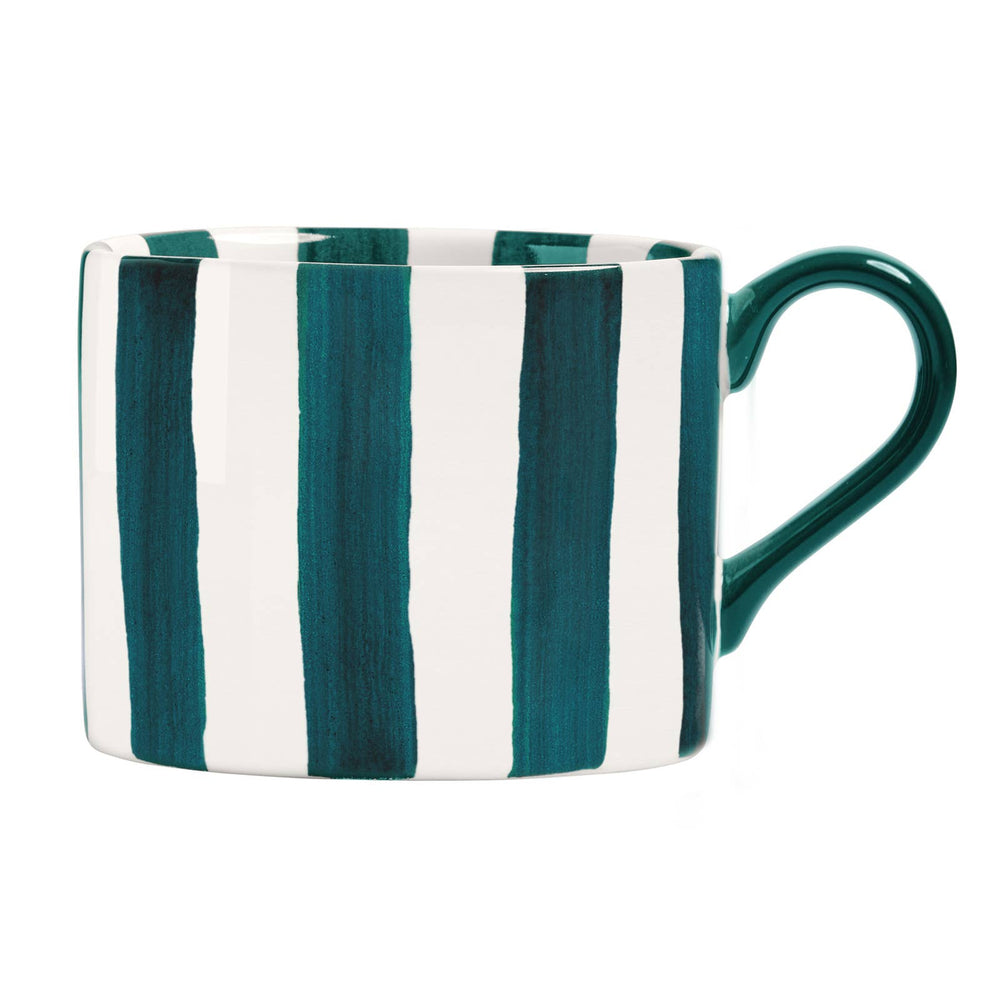 Stripes Mug Green stoneware mug