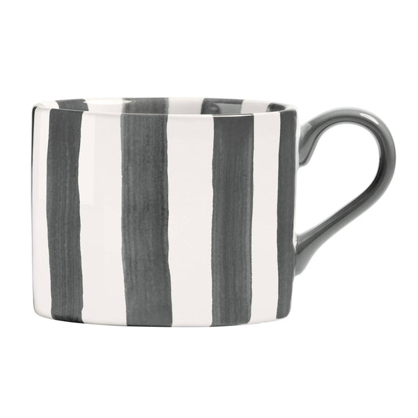 Stripes Mug Grey stoneware mug