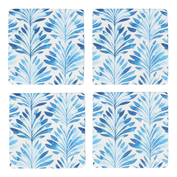 Resin Coaster 10cm - Indigo Fans