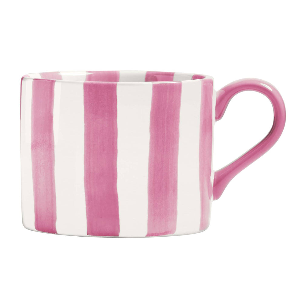 Stripes Mug Pink stoneware mug