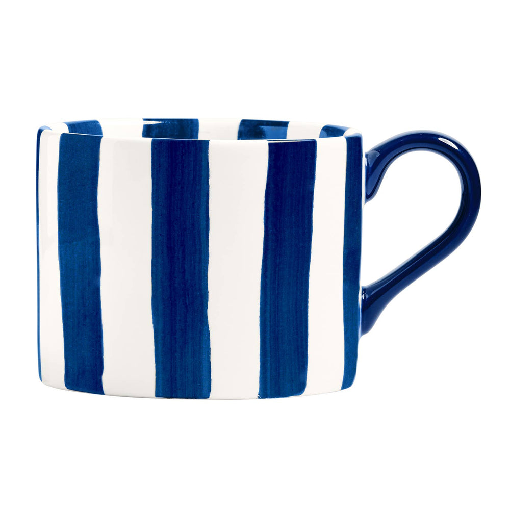 Stripes Mug Blue stoneware mug