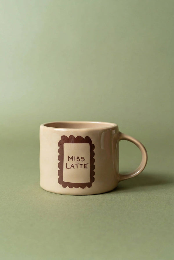 Sisi 'Miss Latte' handmade ceramic mug