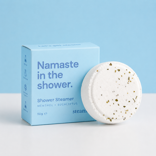Blue Shower Steamer, eucalyptus & menthol