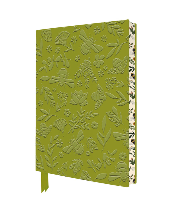 JADE MOSINSKI GARDEN BEES ARTISAN ART RULED A5 NOTEBOOK