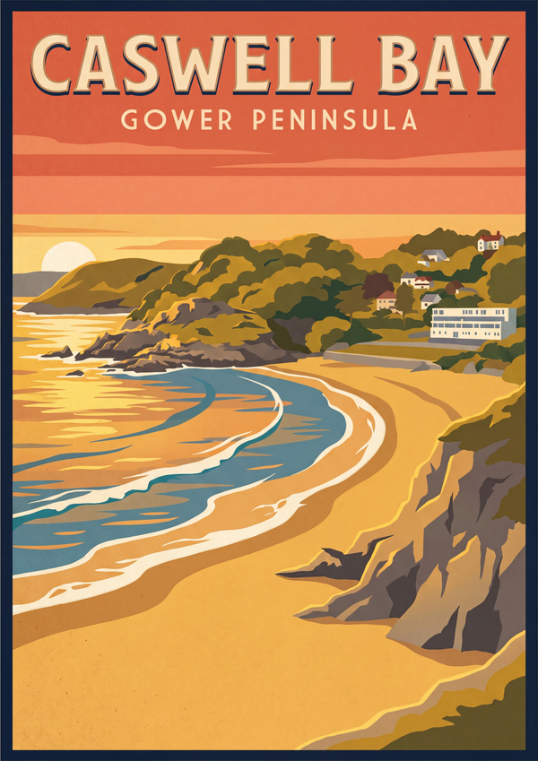 Caswell Bay – Gower Peninsula Print