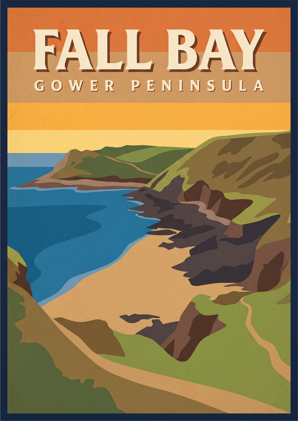 Fall Bay – Gower Peninsula Print