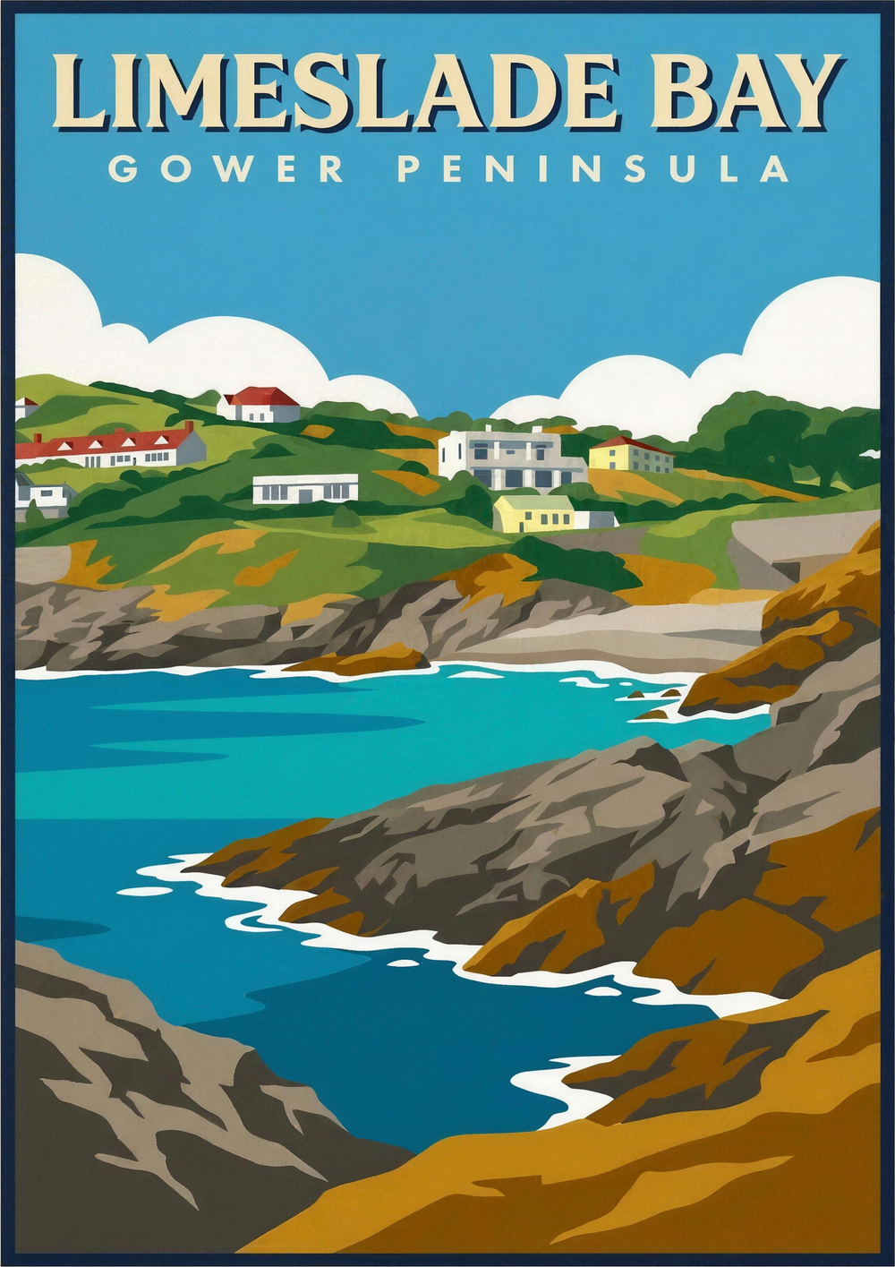 Limeslade Bay – Gower Peninsula Print