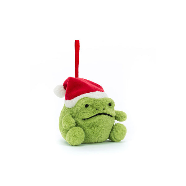 Jellycat Ricky Rain Frog Decoration, front view