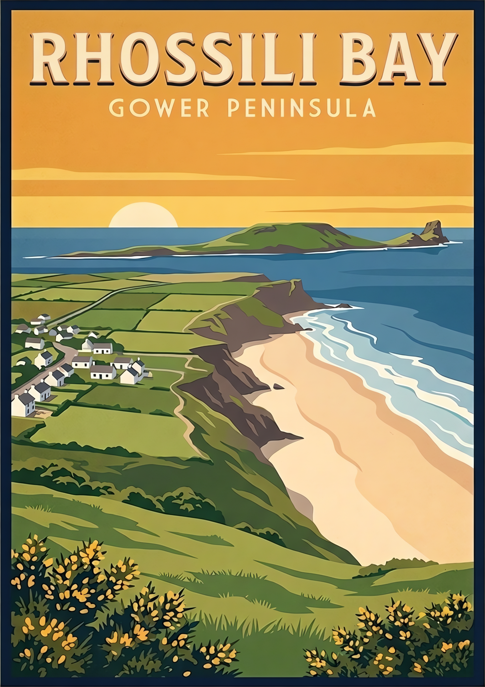 Rhossili Bay – Gower Peninsula Print