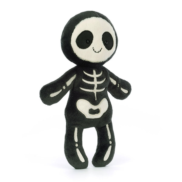Jellycat Skeleton Bob soft toy, front view