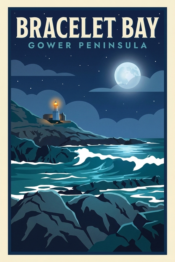 Bracelet Bay – Gower Peninsula Print