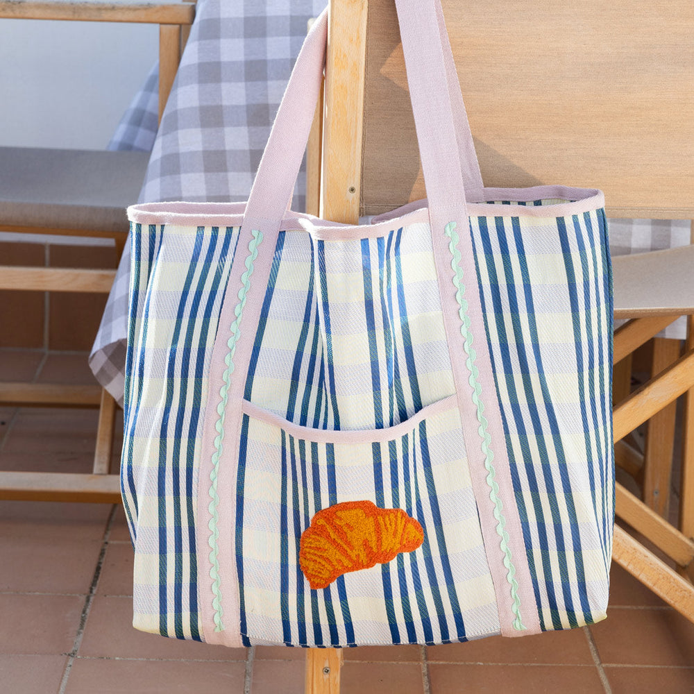 Recycled Plastic Croissant Tote Bag